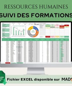 Modèle Excel de Ressources Humaines Axé sur le Suivi des Formations
