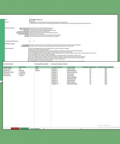 Alternative view of Modèle Excel de Ressources Humaines Axé sur le Suivi des Formations