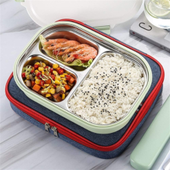 Gamelle à Double Couche Grande Capacité en Acier Inoxydable