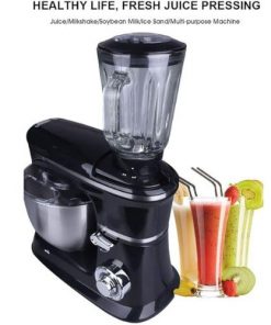 Robot Pâtissier 3 En 1, Mélangeur de Viande et Extracteur de Jus avec Bol en Acier Inoxydable 6,5 L