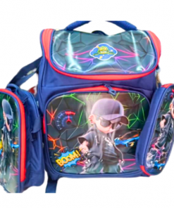 Sac à Dos pour Ecole Boom + Trousses + Sac de Gamelle