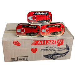 Sardine ATLANTA Carton de 50x125g