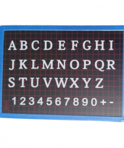Ardoise en Plastique Dur avec Alphabet pour Apprentissage
