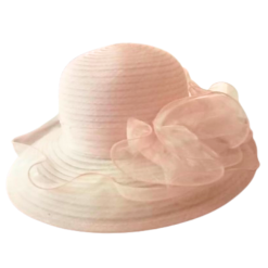 Chapeau Spécial Mariage pour Femme Blanc Cassé