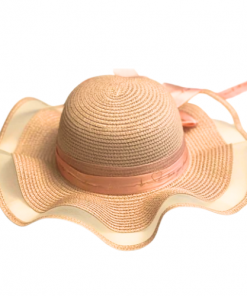 Chapeau Spécial Mariage pour Femme Large Bord Beige