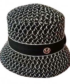 Chapeau Tchamako pour Femme Noire Blanc