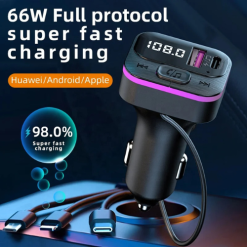 Alternative view of Chargeur Bluetooth Multifonctions pour Voitures C63, 66W