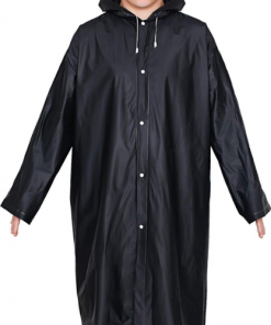 Alternative view of Manteau de Pluie Imperméable avec Capuche Noir 115cmx 63m