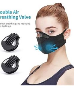 Alternative view of Masque Facial Filtrant et Réutilisable Contre la Poussière avec Couches de Charbon Actif