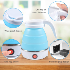 Mini Bouilloire Pliable en Silicone 600ml