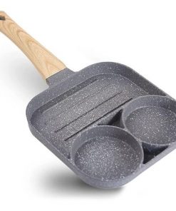Poêle à oeufs Grill Anti-adhésive avec 3 Sections