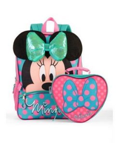 Sac à Dos Pour Enfants Minnie Mouse avec Sac Pour Goûter