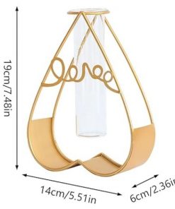 Alternative view of Vase de Décoration en verre transparent avec Cadre en Forme de Coeur