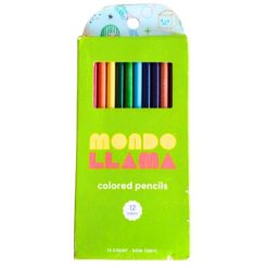 Crayon de 12 Couleurs Non Toxiques MONDO LLAMA