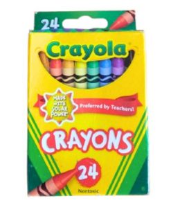 Crayon de 24 Couleurs Non Toxiques Crayola
