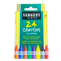 Crayon de 24 Couleurs Non Toxiques Sargent Art