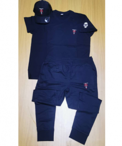 Ensemble Noir T-shirt Casquette Pantalon de Marque The A