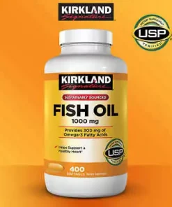 Fish Oil 400 Gélules Huile de poisson, Kirkland Signature 1000mg