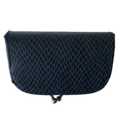 Porte Monnaie Clic-Clac Rétro, Porte Clés, Bleu nuit, 9cmx 4 cm