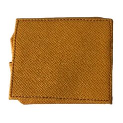 Porte Monnaie Sobre et Elégant Rectangulaires Simili Cuir, Golden, 6,5 cm x 8 cm