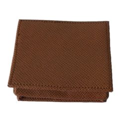 Porte Monnaie Sobre Et Elégant Rectangulaire 6,5 cm x 8 cm Simili Cuir Couleur Marron