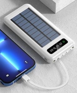 PowerBank avec Système De Recharge Solaire 20000 mAh