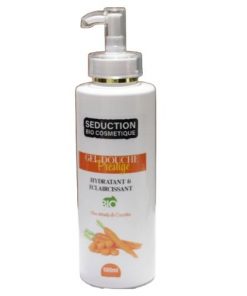 Gel de Douche Hydratant et Éclaircissant à Base de la Carotte, SEDUCTION Bio Cosmetique 500ml