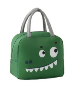Sac à Déjeuner Réutilisable Pour Voyage Ecole Pour Enfant, Vert
