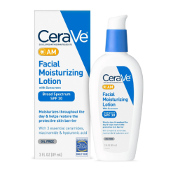 CeraVe AM Crème Hydratante Visage avec SPF 30 Protection Solaire 89 ml