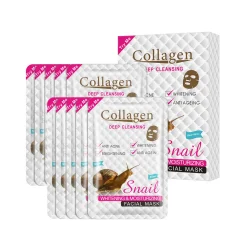 Masque Pour Visage Snail Collagène à la bave d'Escargot