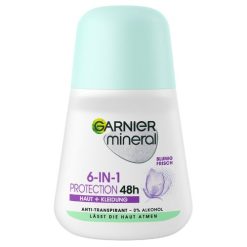 Déodorant Roll-On / 6 en 1 / Garnier Minéral /Protection 48h /50ml