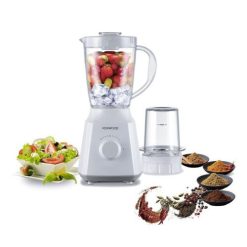 Blender KENWOOD, 1.5L + 1 Bol, 300W Blanc Garantie 3 Mois