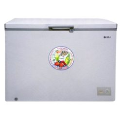 Congélateur Double Porte Argenté SPJ, POSH-SLW395C, 280L Garantie 6 Mois