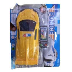 Voiture de Police Télécommandée Jaune