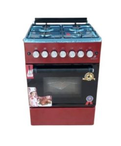 Cuisinière à Gaz Eurolux SCST40G2 Rouge,4 foyers Garantie 6 Mois