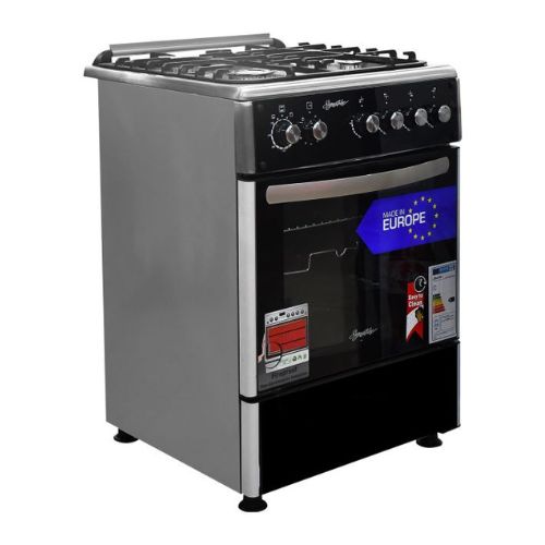 Cuisinière à Gaz 60x60 SG-6601G-BLK Signature 4 Foyers, Garantie 6 Mois – Image 3