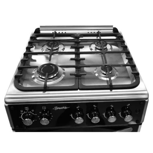 Cuisinière à Gaz 60x60 SG-6601G-BLK Signature 4 Foyers, Garantie 6 Mois – Image 4