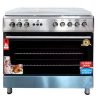 Four à Gaz Cuisinière Automatique EUROLUX en Inox , 60*90, F9E42G1-IN, 5 Foyers Garantie 6 Mois