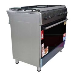 Alternative view of Four à Gaz Cuisinière Automatique EUROLUX en Inox , 60*90, F9E42G1-IN, 5 Foyers Garantie 6 Mois