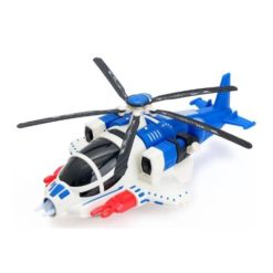 Hélicoptère de Chasse à Piles Bleu, Blanc