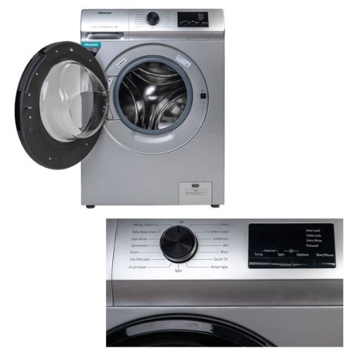Machine à Laver Hisense 7kg WTVS7832MT Gris Foncé A+++, Garantie 6 Mois – Image 2