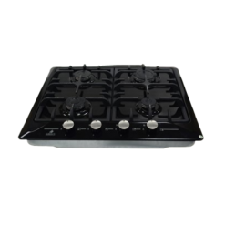 Plaque de Cuisson Encastrable 4 Foyers Eurolux Noir, Garantie 6 Mois