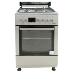 Four à Gaz Superflame en Inox 3 Foyers + 1 Plaque Electrique et Grill 60x60 #SFKI-6310GAZG, Garantie 6 Mois