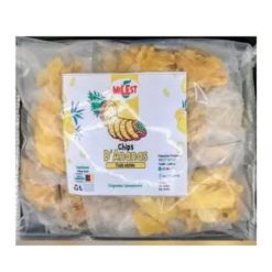 Chips d'Ananas Fruits Séchés, Paquet de 22 Sachets 360g