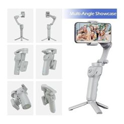 Stabilisateur de Téléphone Portable TOKQI M01 avec Lumière de Remplissage