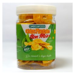 Bocal de Chips de Plantain Non Mûr 100g