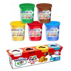 PENSAN Pâte à modeler PLAY DOUGH 4 Pots