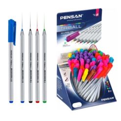 PENSAN Stylo de couleur à bille TRIBALL PEN COLOURED 60 stylos