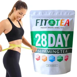 Thé FIT TEA 28 Jours, Pour Ventre Plat Nettoyage et Perte de Poids 28 sachets