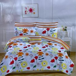 Ensemble 2 Draps de lit + 2 Taies d'Oreiller pour 2 places